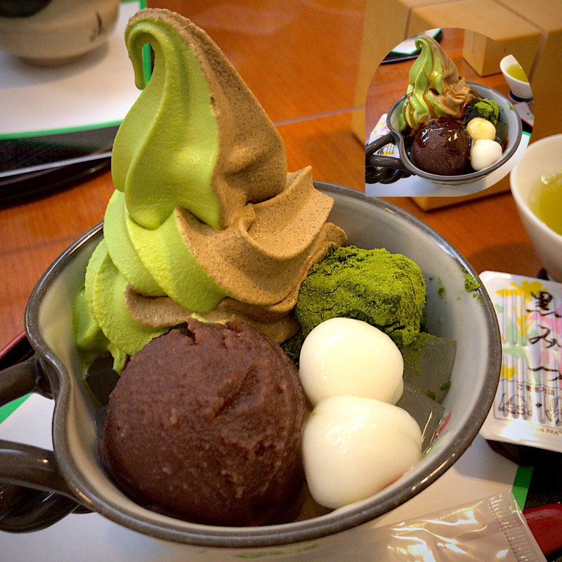 えらべるソフトクリームあんみつ(茶呑み処 いわぶち )