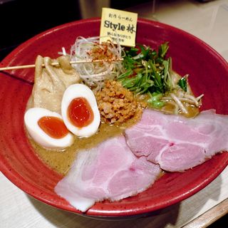 北海道風味味噌らーめん（6周年記念）+煮玉子(創作らーめん style林)
