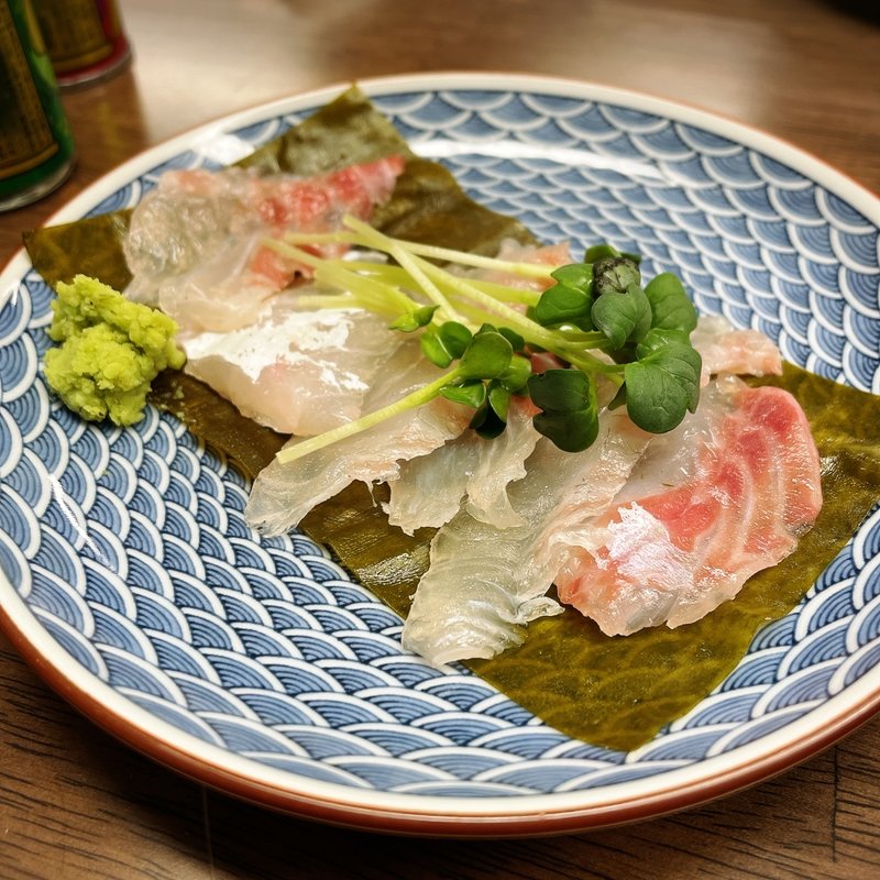 真鯛昆布締(初場所 中目黒)