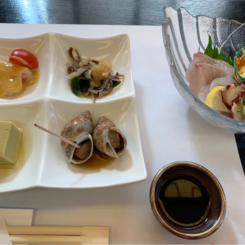 先付とお造り(茶寮　海旬 )