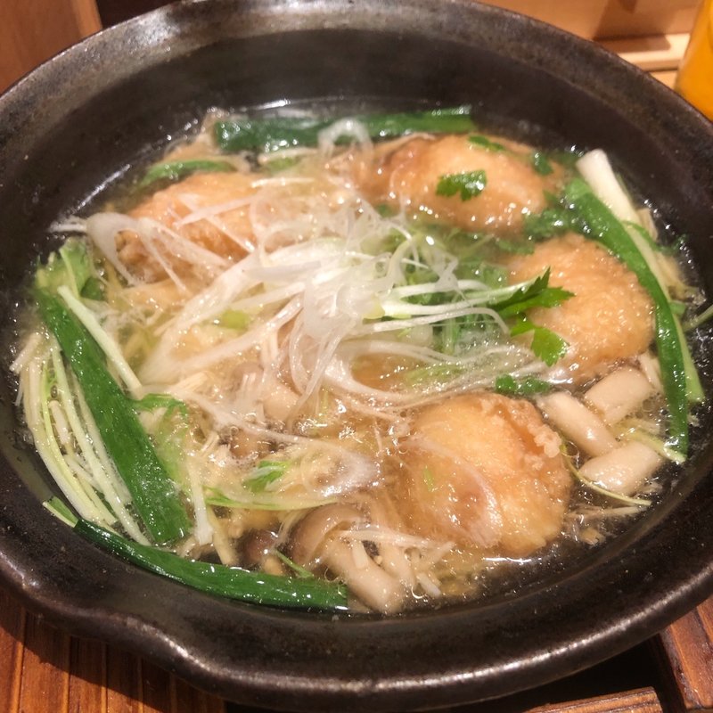 地鶏のみぞれ煮(魚菜由良　雑魚亭)