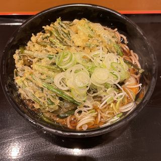 ニラ天蕎麦(よもだそば　新宿西口店)