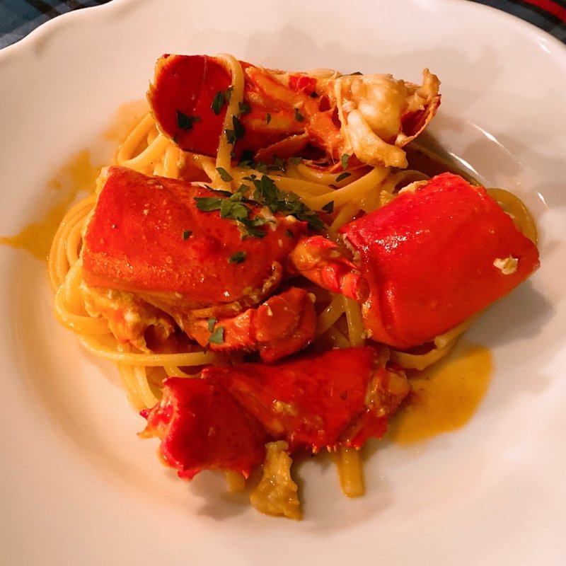 伊勢エビのクリームパスタ(イル ボッカローネ)