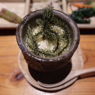 海ぶどうの冷静茶碗蒸し(沖縄料理しまぶた屋 )