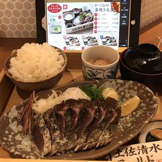 かつおの藁焼き定食(土佐清水ワールド 東京上野店)