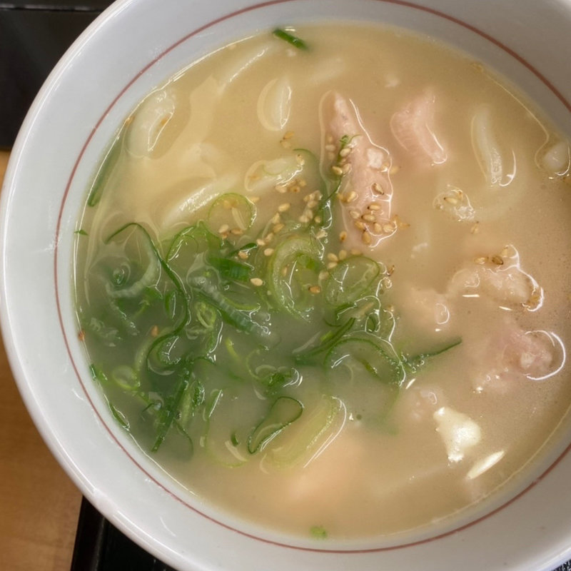 小鶏白湯うどん(なか卯 すすきの西店 )
