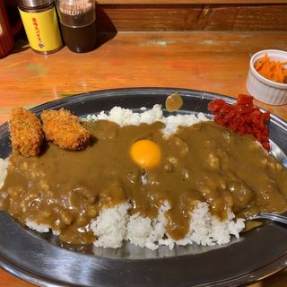 大阪マドラスカレー (中)+カキフライ(大阪マドラスカレー22号店)