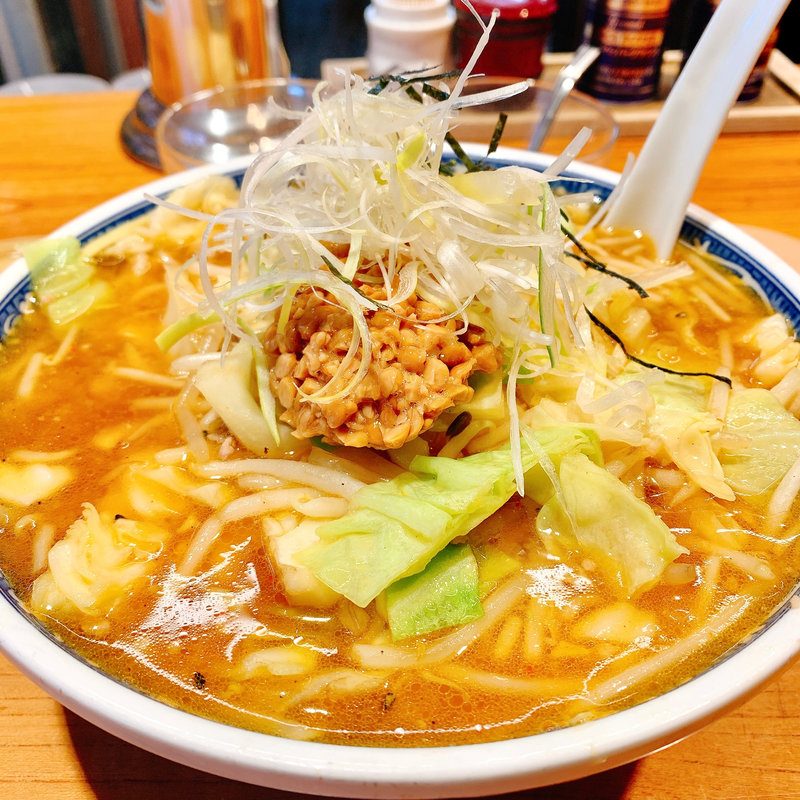 納豆味噌ラーメン(しぜん堂 )