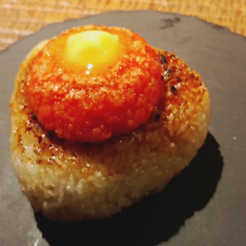 明太子バター焼おにぎり(島食材&宮古牛 炭火 わとわ)