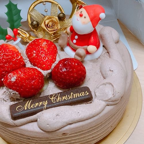 シーグラスアート『Merry Christmas.。.:*☆～大きなケーキと～』 シーグラスアート『Merry Christmas.。.:*☆～大きなケーキと