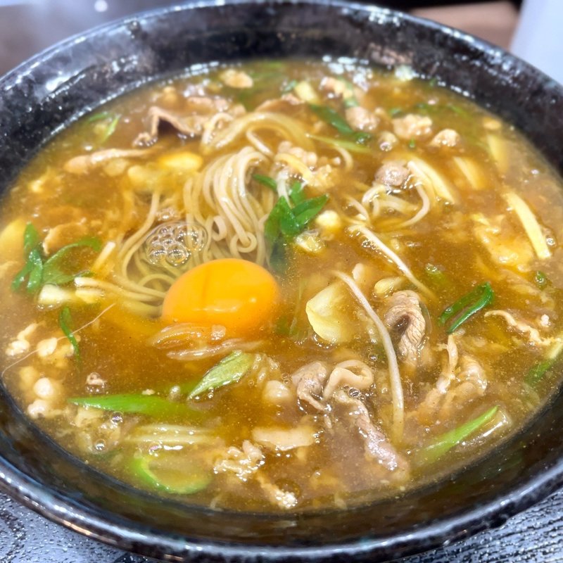 カレー蕎麦玉子入り(こがらや 天満店)