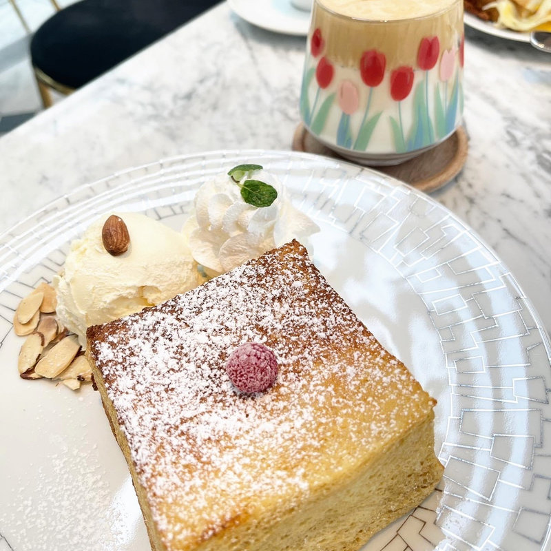 アールグレイアイスクリームフレンチトースト(サロンドルイジュエリーカフェ)