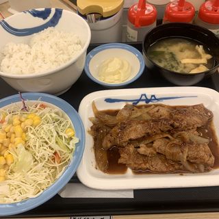厚切り豚生姜焼定食(松屋 西新宿8丁目店 （マツヤ）)