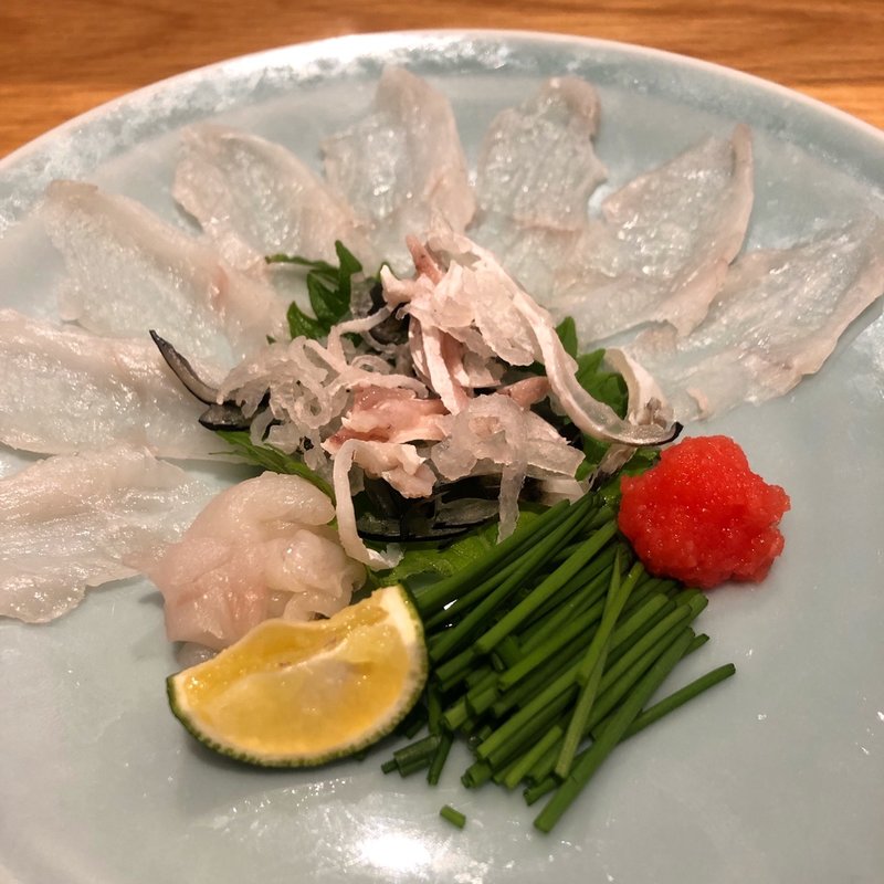 とらふぐてっさ(魚菜由良　雑魚亭)