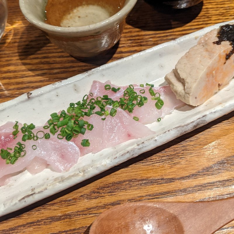 あん肝、甘鯛(松陰鶴水)