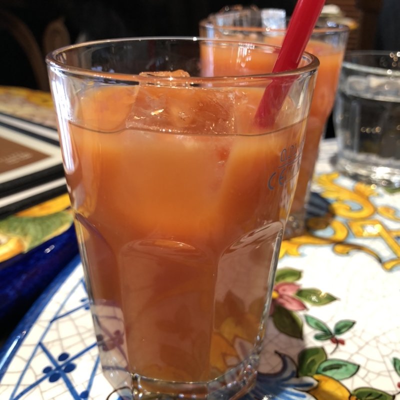 シチリア産ブラッドオレンジジュース(ピッツェリア エ オステリア パドリーノ )