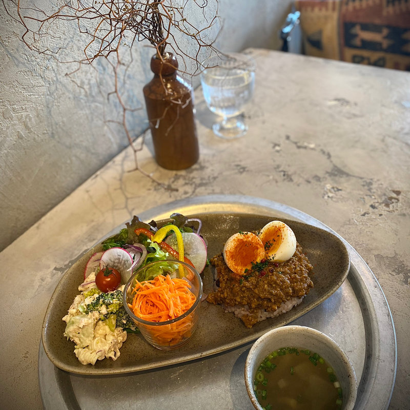 自家製キーマカレープレート(cafe星星峡)