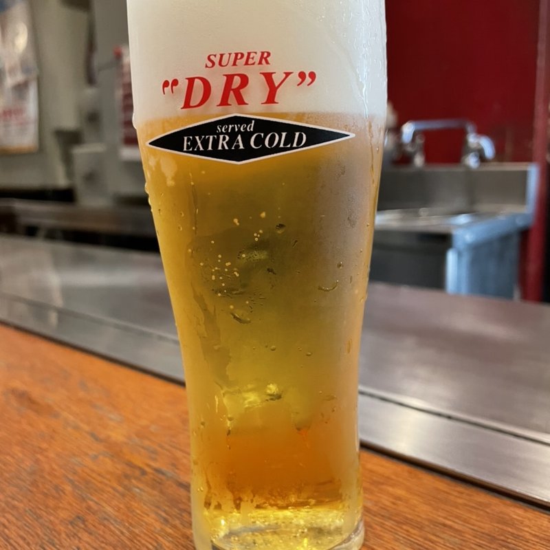 アサヒスーパードライ　エクストラゴールド(広島風お好み焼き ひなちゃん 狸小路6丁目本店)