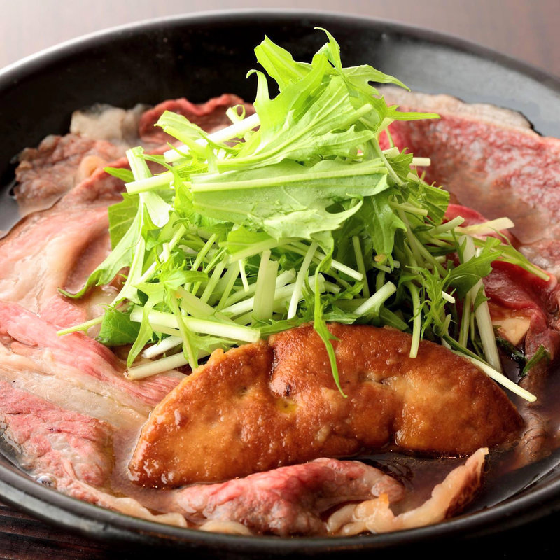 黒毛和牛とフォアグラのすき焼き(俺の割烹 銀座本店)