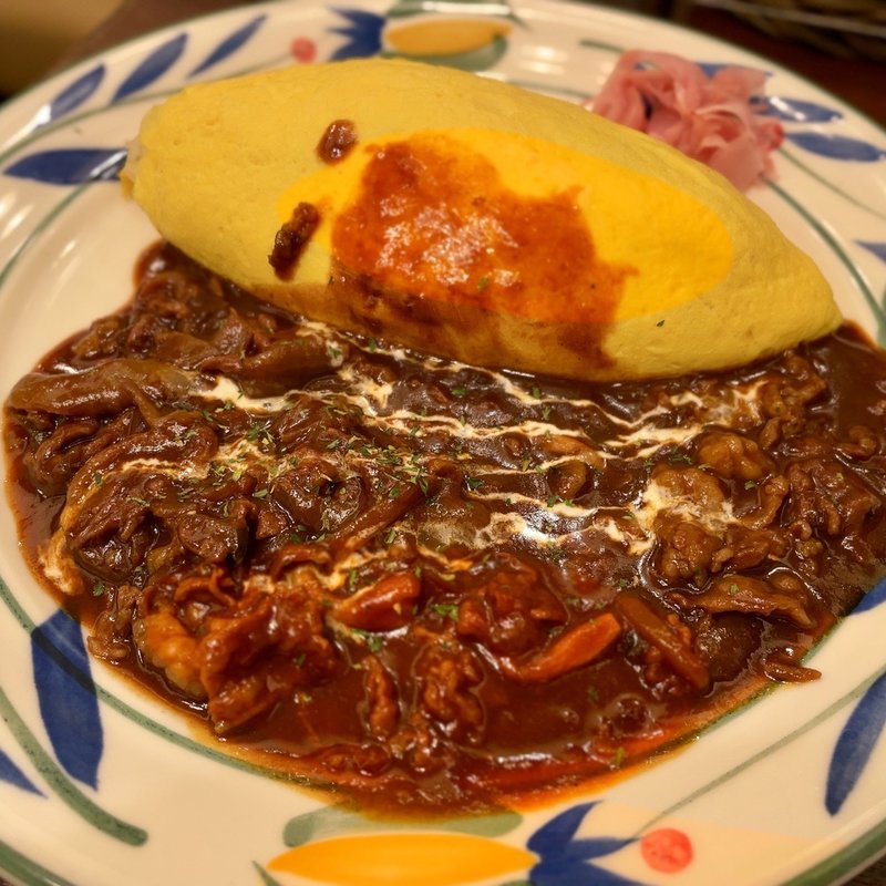 ビーフストロガノフオムライス(北極星　淀屋橋店)