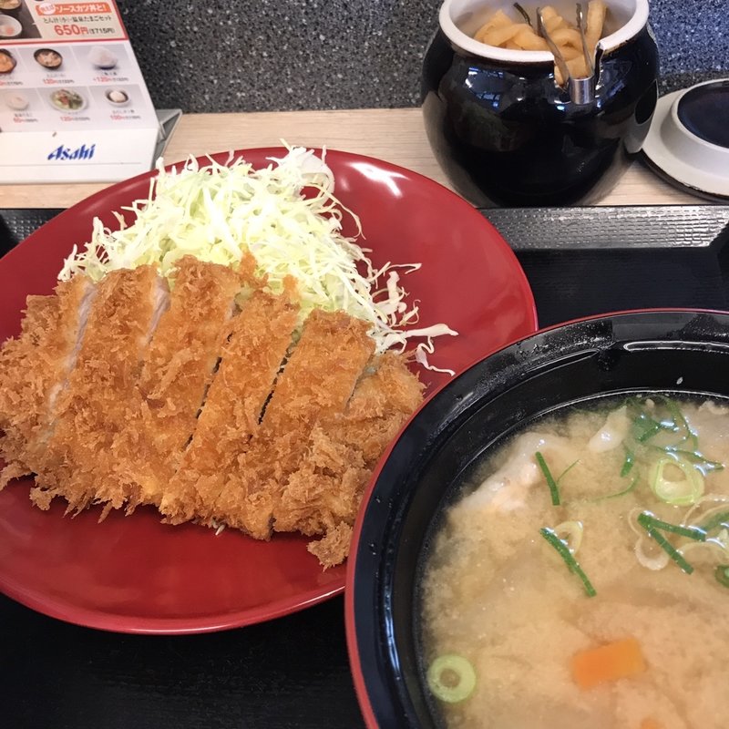 ロースかつ定食(かつや 花小金井店)