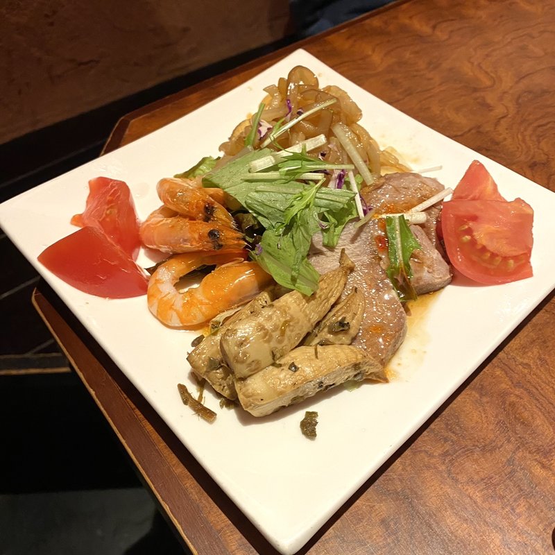 三種冷菜の盛り合わせ(角鹿)