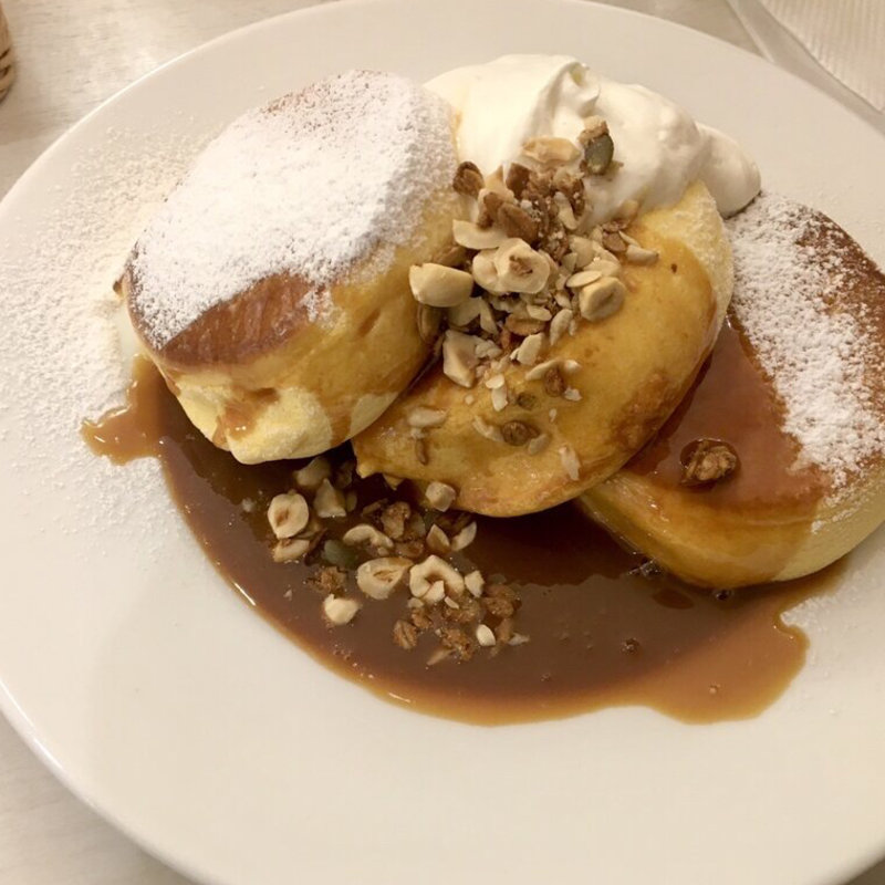 シチリア産岩塩の塩キャラメルパンケーキ(幸せのパンケーキ 仙台 FORUS店)