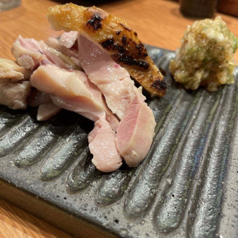 鳥わさ(炭焼き はすの)