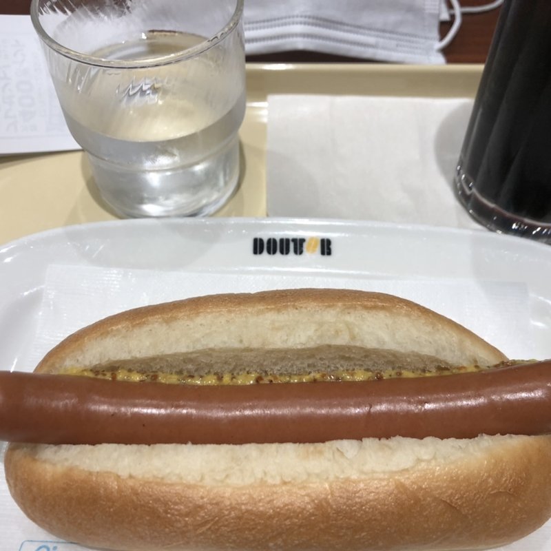 モーニングC ・ジャーマンドッグとSコーヒー(ドトールコーヒーショップ 学芸大学西口店)