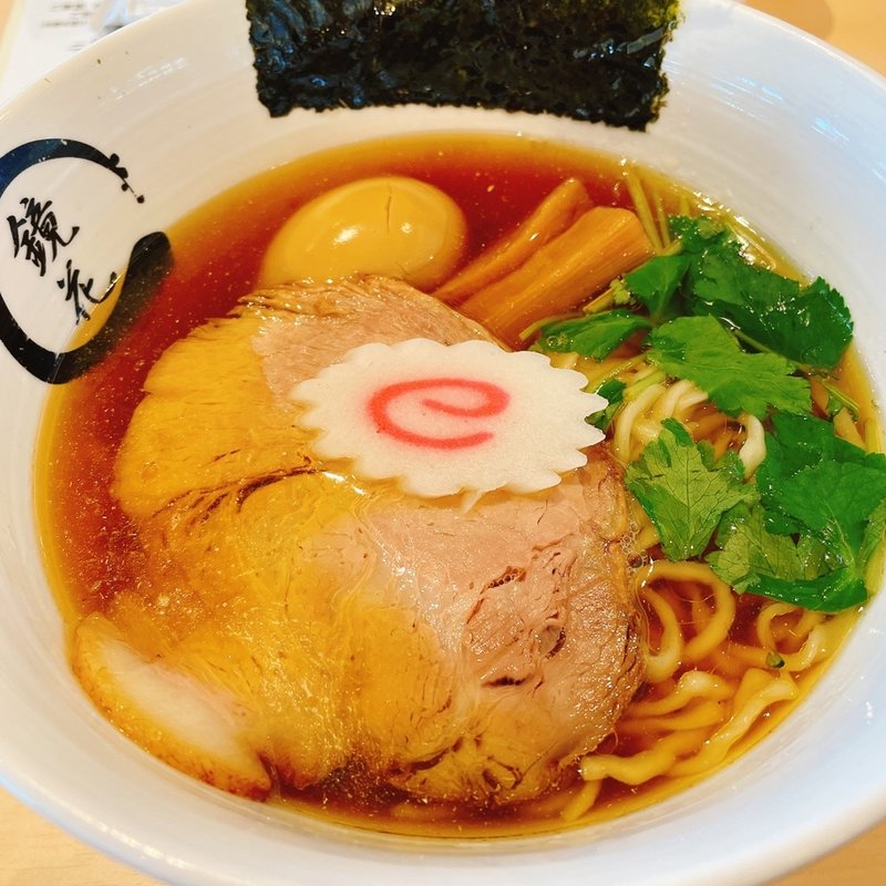 醤油らーめん　味玉のせ(らーめん鏡花　ららぽーと立川立飛店)