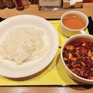 麻婆豆腐セット＋水餃子3個（Bセット）(陳建一麻婆豆腐店 立川)