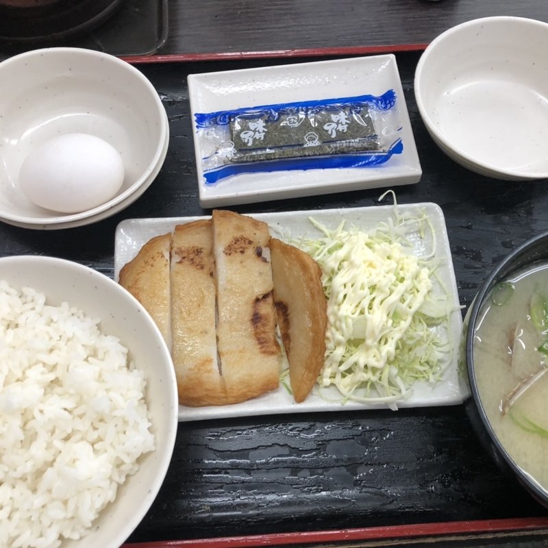 炙り天定食（貝汁変更）(資さんうどん 春日白水店)