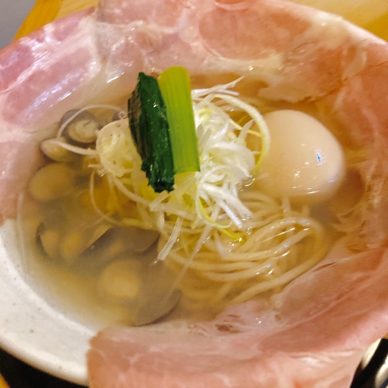貝だし中華そば(塩)(しじみラーメン Shi43屋 難波店)