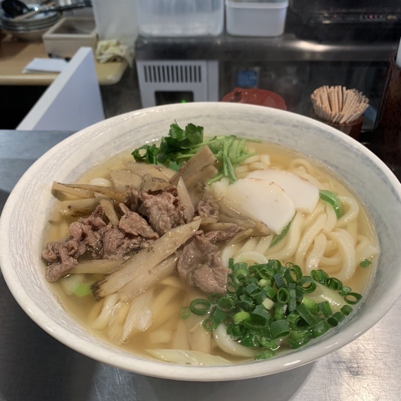 ごぼう肉うどん(麺や べらぼう)