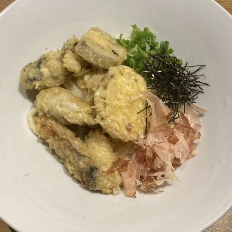 カキの天プラぶっかけ(掌)