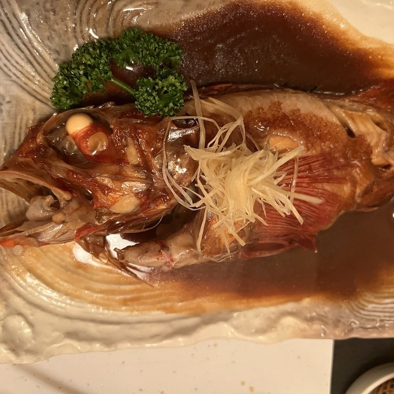 金目鯛の煮付け(緋色の海)