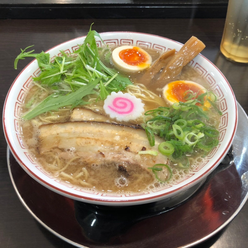 朝ラーメン　味玉(麺屋 みつる)