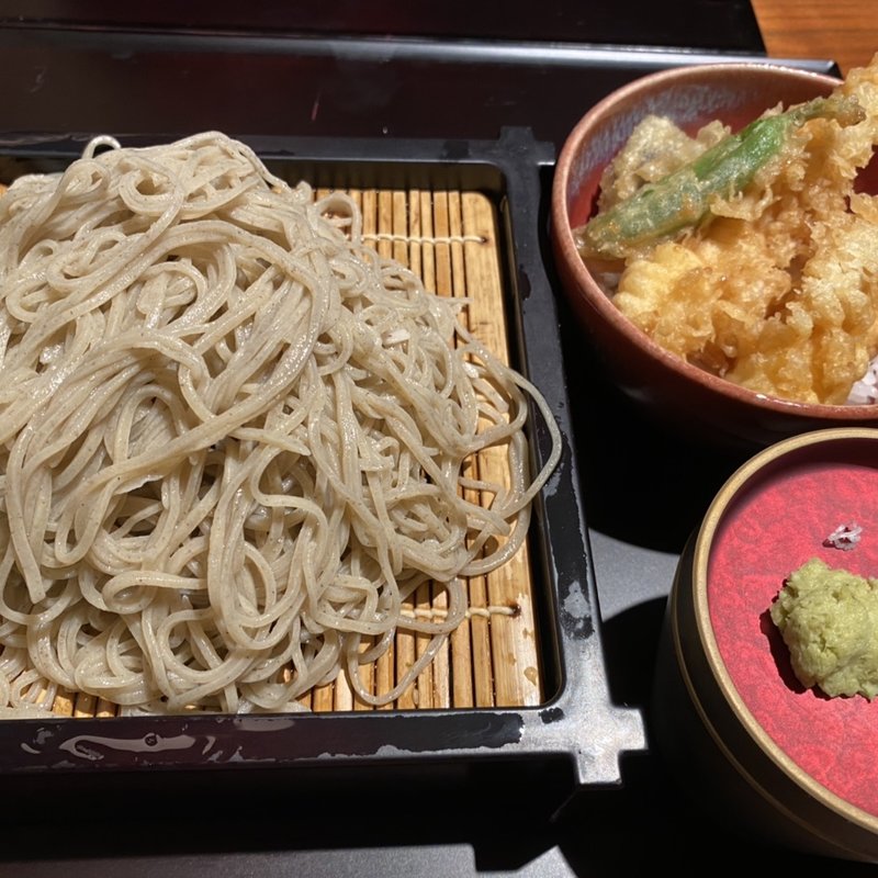 もり蕎麦（大盛）＋天丼(蕎麦 蘇枋 SOBA SUOH)