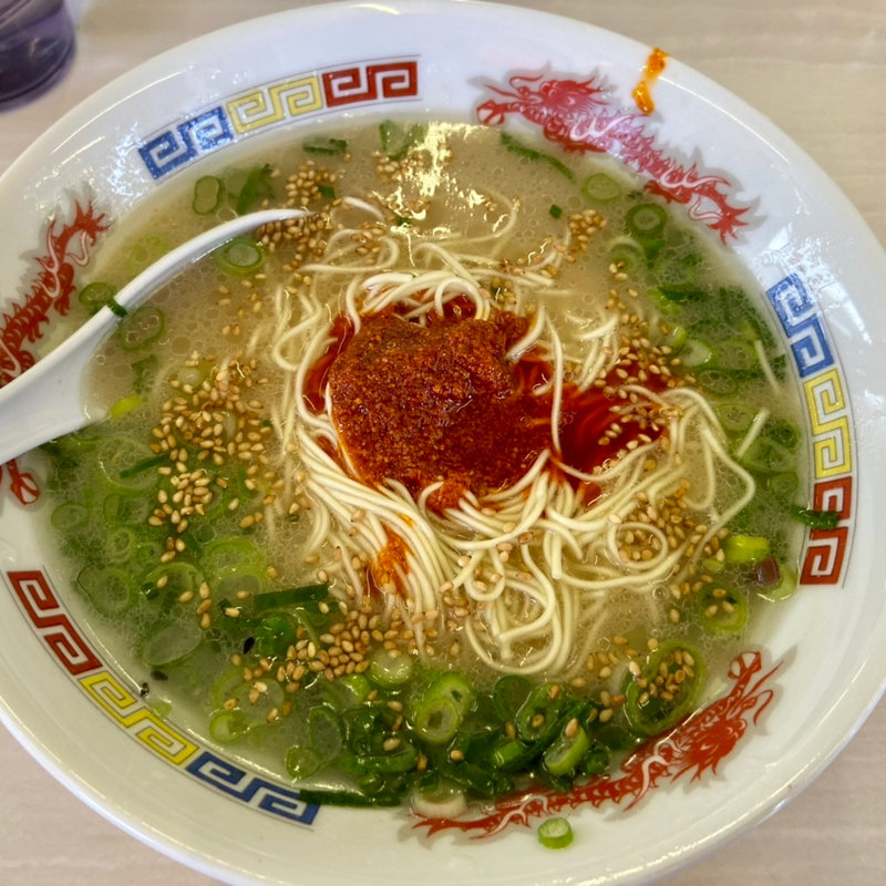 ラーメン（辛味ダレ投入）(18いっぱちラーメン 大土居店)