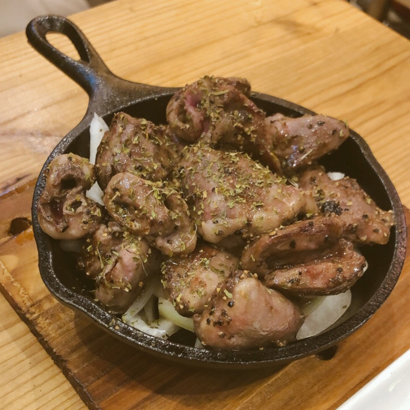 ハツの黒こしょうのソテー(大衆ビストロ ABCheese)