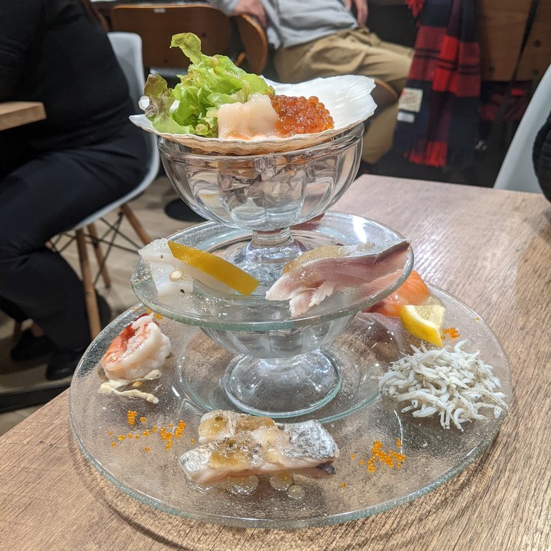 カルパッチョファウンテン(湘南野菜と魚 Gita弥平)