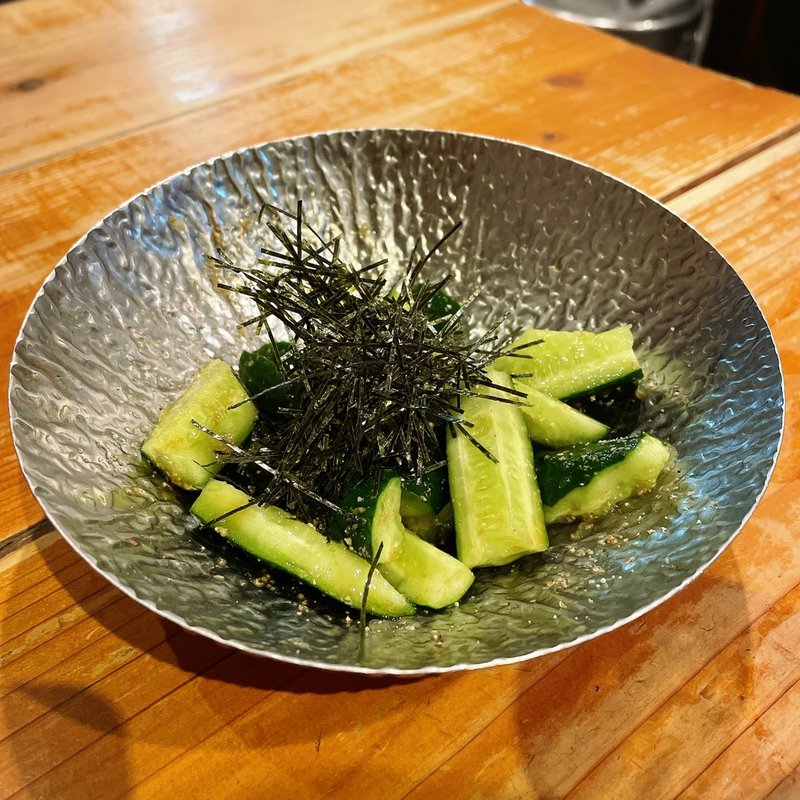 胡瓜たたき(焼肉・ホルモン 恵比寿 英司)