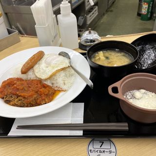 牛プレめしエッグソーセージセット(松屋 神戸元町店 )