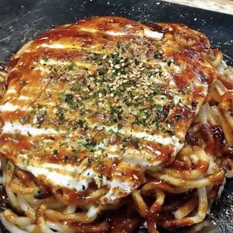 うどん肉玉（イカ天入り）(府中焼き　ますひろ　上八丁掘店)