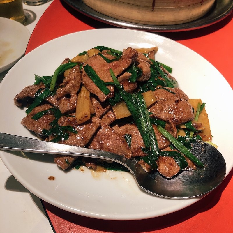 レバーと韮の炒め(新亜飯店 芝大門店 （シンアハンテン 新亞飯店）)