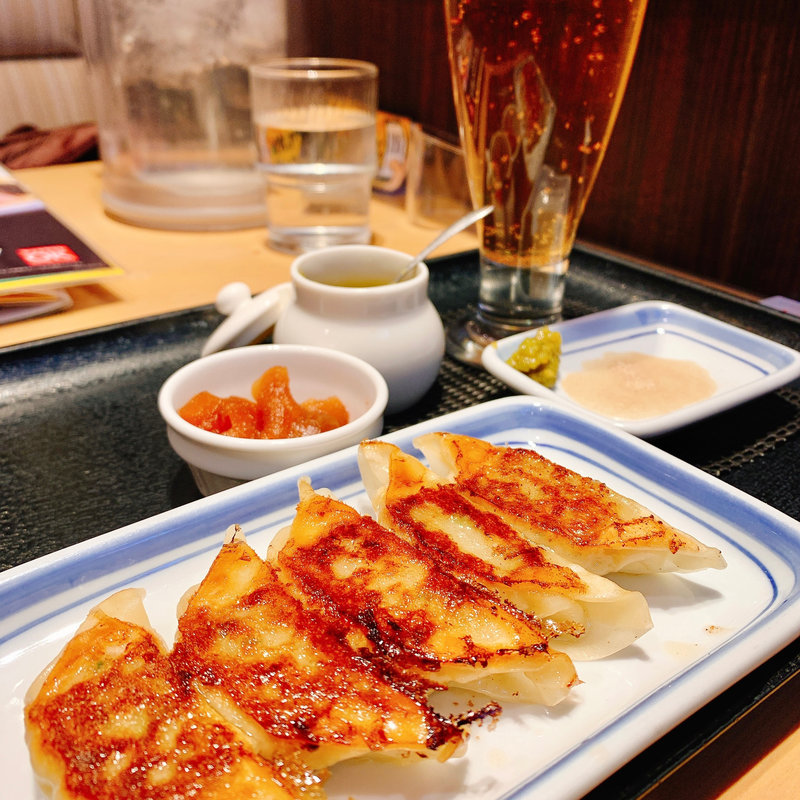 ちょい呑みセット(薄皮餃子と生ビール小)(リンガーハット JR蒲田東口店 )