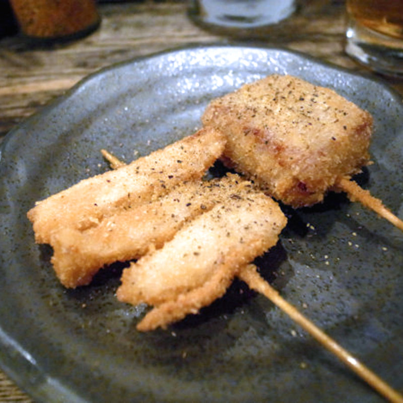 串揚げ 新生姜とコンビーフ(闇市 )