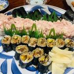 ネギトロ巻、うなきゅう巻
