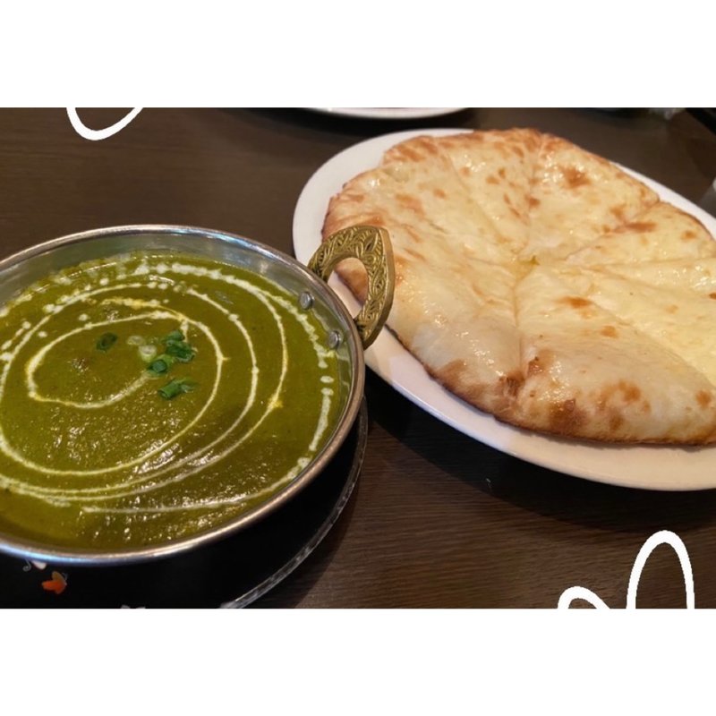 ほうれん草キーマカレー(ビンディ)