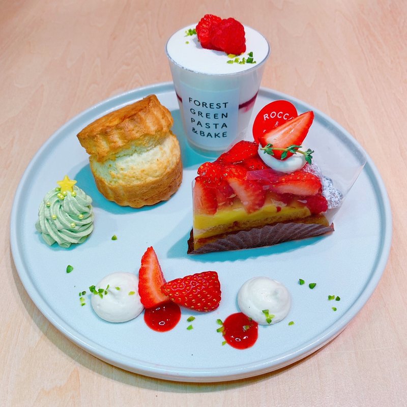 クリスマスタルトプレート(FOREST GREEN PASTA&BAKE)